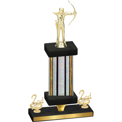 Premium Single Silver Glacier Second Place Archery Trophy