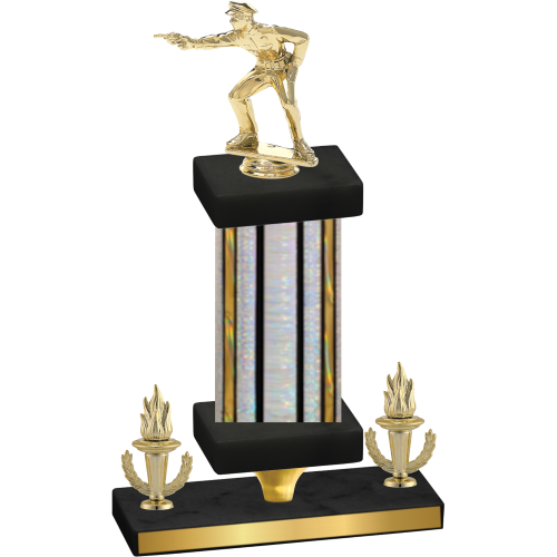 Premium Single Silver Glacier Victory Shooter Trophy