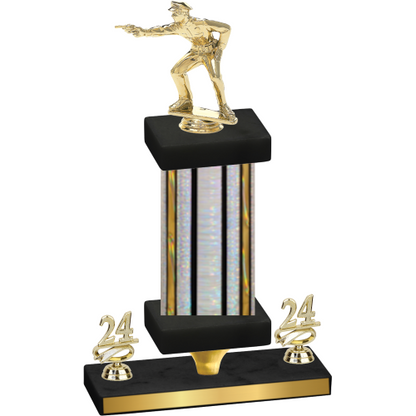 Premium Single Silver Glacier Year Shooter Trophy