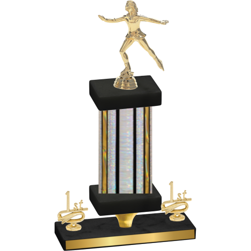 Premium Single Silver Glacier First Place Skater Trophy