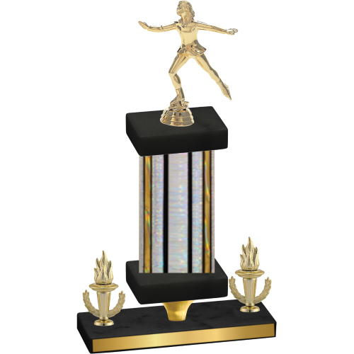 Premium Single Silver Glacier Victory Skater Trophy