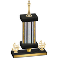 Premium Single Silver Glacier Fourth Place Chess Trophy