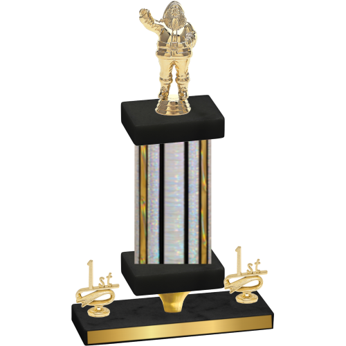 Premium Single Silver Glacier First Place Holiday Trophy