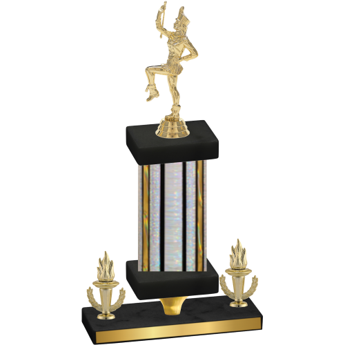 Premium Single Silver Glacier Victory Majorette Trophy