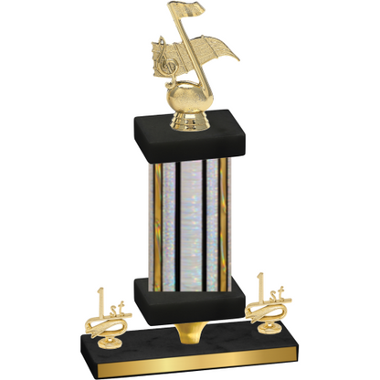 Premium Single Silver Glacier First Place Music Trophy