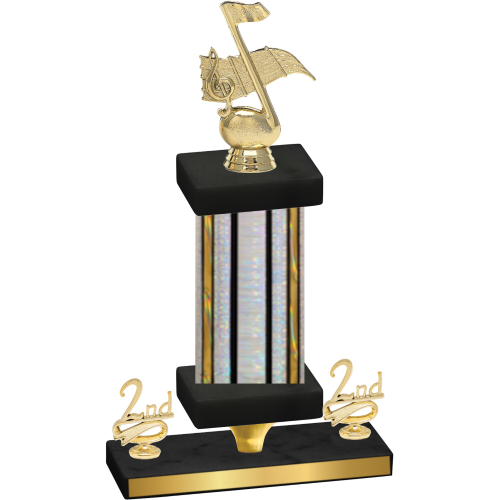 Premium Single Silver Glacier Second Place Music Trophy