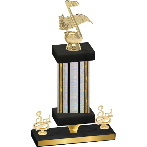 Premium Single Silver Glacier Third Place Music Trophy