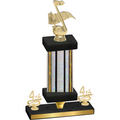 Premium Single Silver Glacier Fourth Place Music Trophy