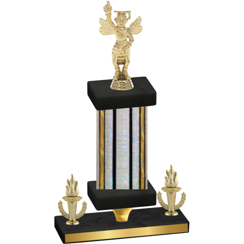 Premium Single Silver Glacier Victory Academics Trophy