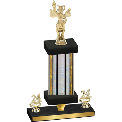 Premium Single Silver Glacier Year Academics Trophy