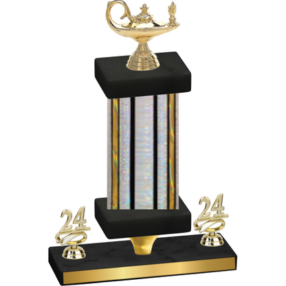 Premium Single Silver Glacier Year Academics Trophy