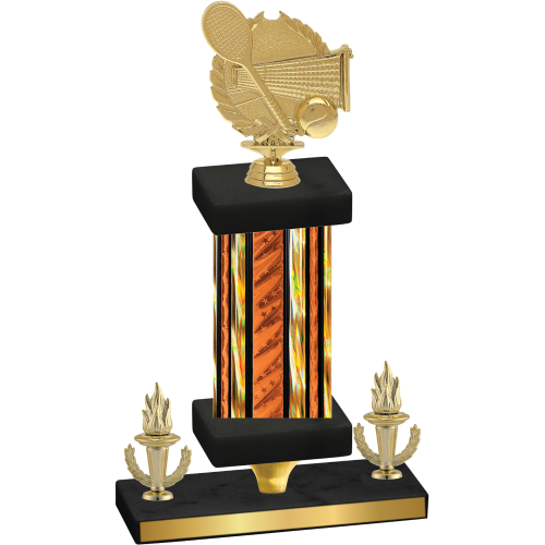 Premium Single Orange Glacier Victory Tennis Trophy