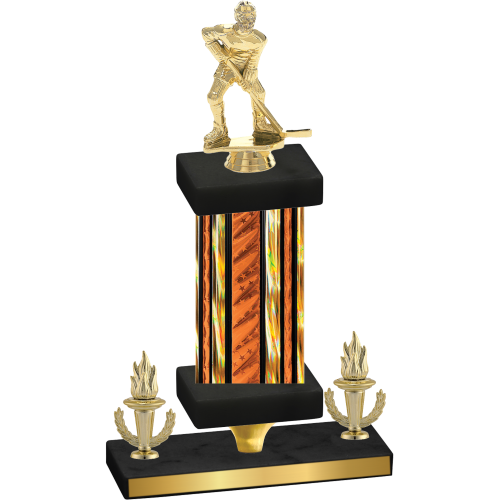 Premium Single Orange Glacier Victory Hockey Trophy