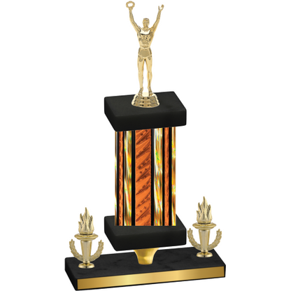 Premium Single Orange Glacier Victory Victory Trophy