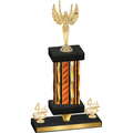 Premium Single Orange Glacier Fourth Place Victory Trophy