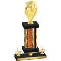 Premium Single Orange Glacier First Place Pickleball Trophy