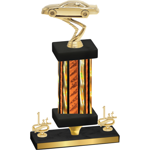 Premium Single Orange Glacier First Place Cars Trophy
