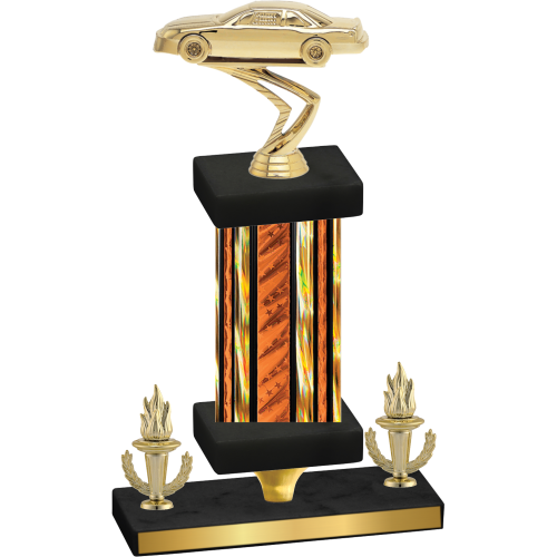 Premium Single Orange Glacier Victory Cars Trophy