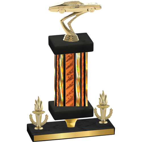 Premium Single Orange Glacier Victory Cars Trophy