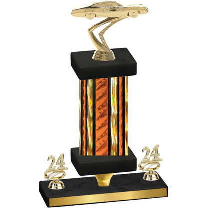 Premium Single Orange Glacier Year Cars Trophy