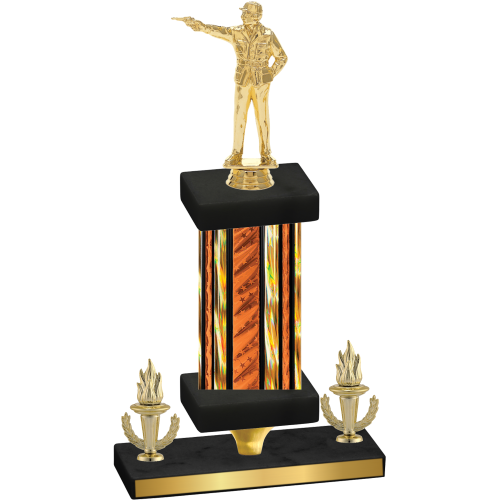 Premium Single Orange Glacier Victory Shooter Trophy