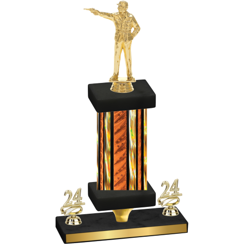 Premium Single Orange Glacier Year Shooter Trophy