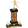 Premium Single Orange Glacier First Place Skater Trophy