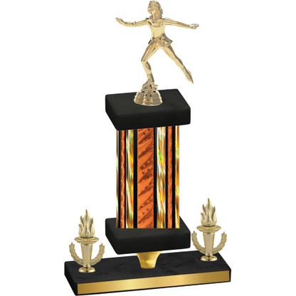 Premium Single Orange Glacier Victory Skater Trophy