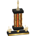 Premium Single Orange Glacier First Place Chess Trophy