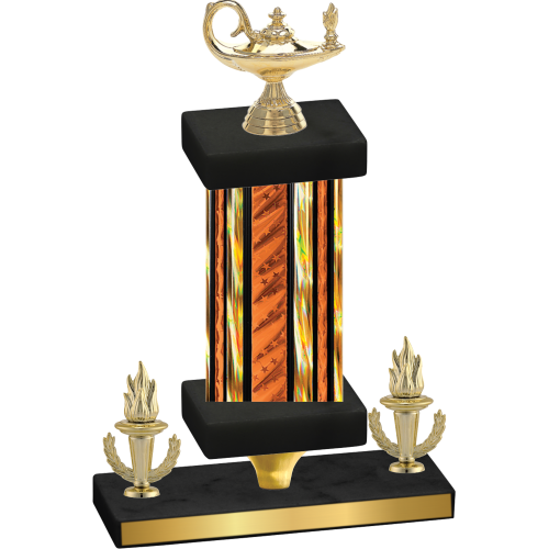 Premium Single Orange Glacier Victory Academics Trophy