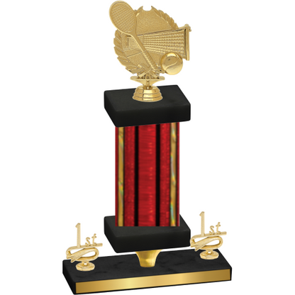 Premium Single Red Glacier First Place Tennis Trophy