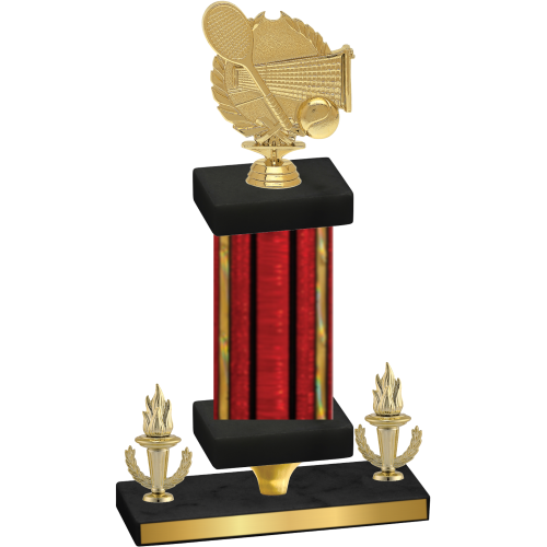 Premium Single Red Glacier Victory Tennis Trophy