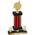 Premium Single Red Glacier Year Volleyball Trophy