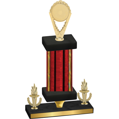 Premium Single Red Glacier Victory Insert Trophy