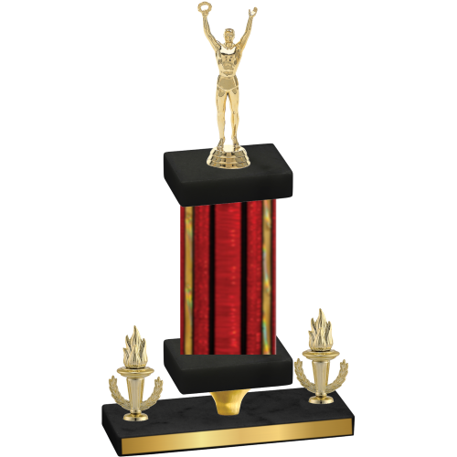 Premium Single Red Glacier Victory Victory Trophy