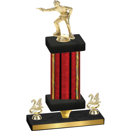 Premium Single Red Glacier Year Shooter Trophy