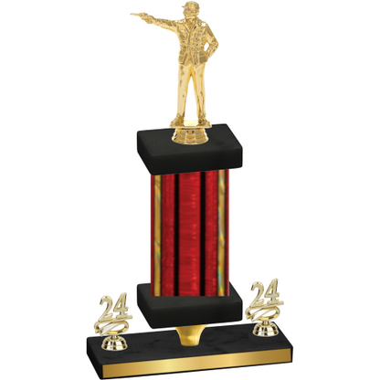 Premium Single Red Glacier Year Shooter Trophy