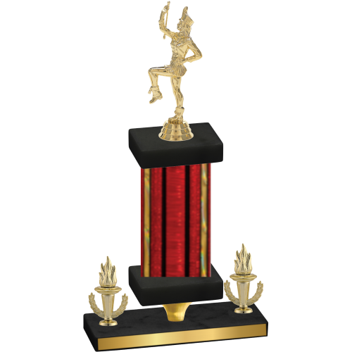 Premium Single Red Glacier Victory Majorette Trophy