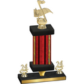 Premium Single Red Glacier Year Music Trophy
