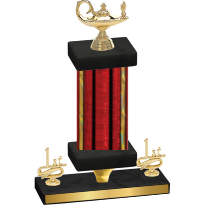 Premium Single Red Glacier First Place Academics Trophy