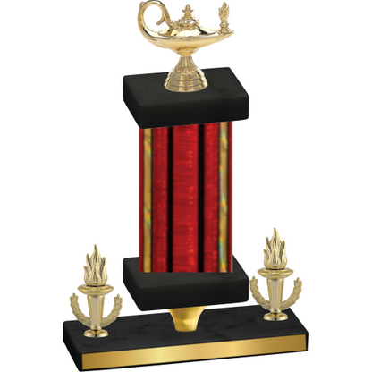 Premium Single Red Glacier Victory Academics Trophy