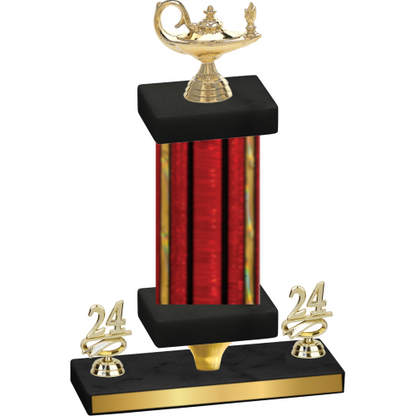 Premium Single Red Glacier Year Academics Trophy