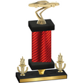 Premium Single Red Carbon Fiber Victory Cars Trophy