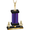 Premium Single Purple Carbon Fiber Victory Victory Trophy