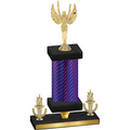 Premium Single Purple Carbon Fiber Victory Victory Trophy