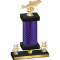 Premium Single Purple Carbon Fiber Year Fishing Trophy