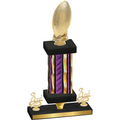 Premium Single Purple Glacier Third Place Football Trophy