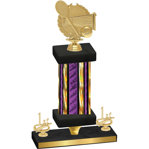 Premium Single Purple Glacier First Place Tennis Trophy