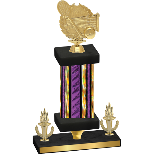 Premium Single Purple Glacier Victory Tennis Trophy