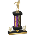 Premium Single Purple Glacier Year Swimming Trophy
